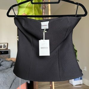 Nanushka Amy strapless top